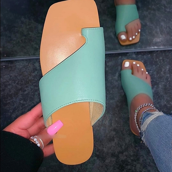 Shoes - 💎Mint Green Open Toe Women's Sleeve Sandal💎